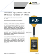Domestic Equipment Standard EN 62233 Replaces EN 50366: Technical Article