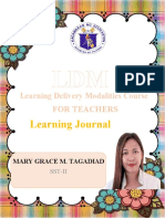 Learning Journal: Learning Delivery Modalities Course