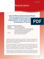 Uso de Filtros Bacterianos e Virais Nos Equipamentos para Suporte Respiratório No Período Neonatal - Orientações Práticas