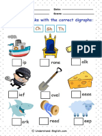 Complete the Digraphs by Understand-English.com