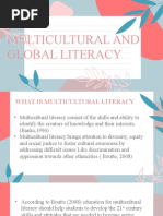 Multicultural and Global Literacy