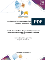 Formato 4 - Formato Para La Elaborar La Proyección Del Propio Proceso Formativo en El Programa de Licenciatura (1)