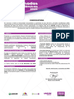 Convocatoria 3RAS Jornadas Académicas Diciembre 2020