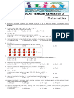 Soal UTS Matematika Kelas 2 SD Semester 2 (Genap) Dan Kunci Jawaban (Www.bimbelbrilian.com)