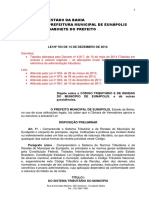 Estado Da Bahia Prefeitura Municipal de Eunápolis Gabinete Do Prefeito