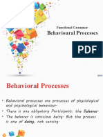 Behavioural Processes: Functional Grammar