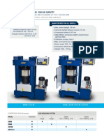 Compression Testing Machine 3000 KN Capacity To Test Cubes Up To 200 MM Side and Cylinders Up To Ø 160X320 MM