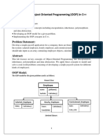 Introduction To Object Oriented Programming (OOP) in C++: Objectives