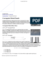 Corrugated Metal Sheet Size