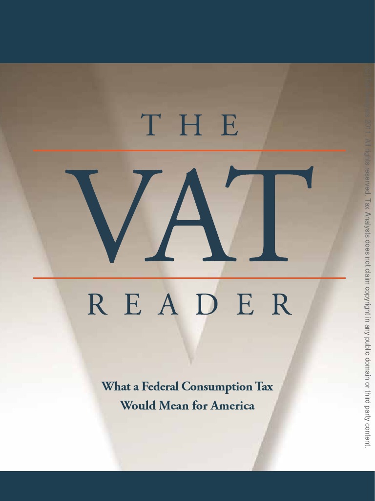 Vat Reader PDF Deficit Reduction In The United States Value Added Tax