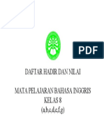 Cover Daftar Hadir Dan Nilai