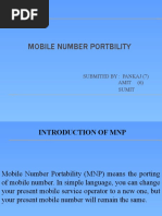 Mobile Number Portbility: Submited By: Pankaj (7) Amit (6) Sumit