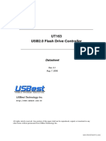 UT163 USB2.0 Flash Drive Controller: Datasheet