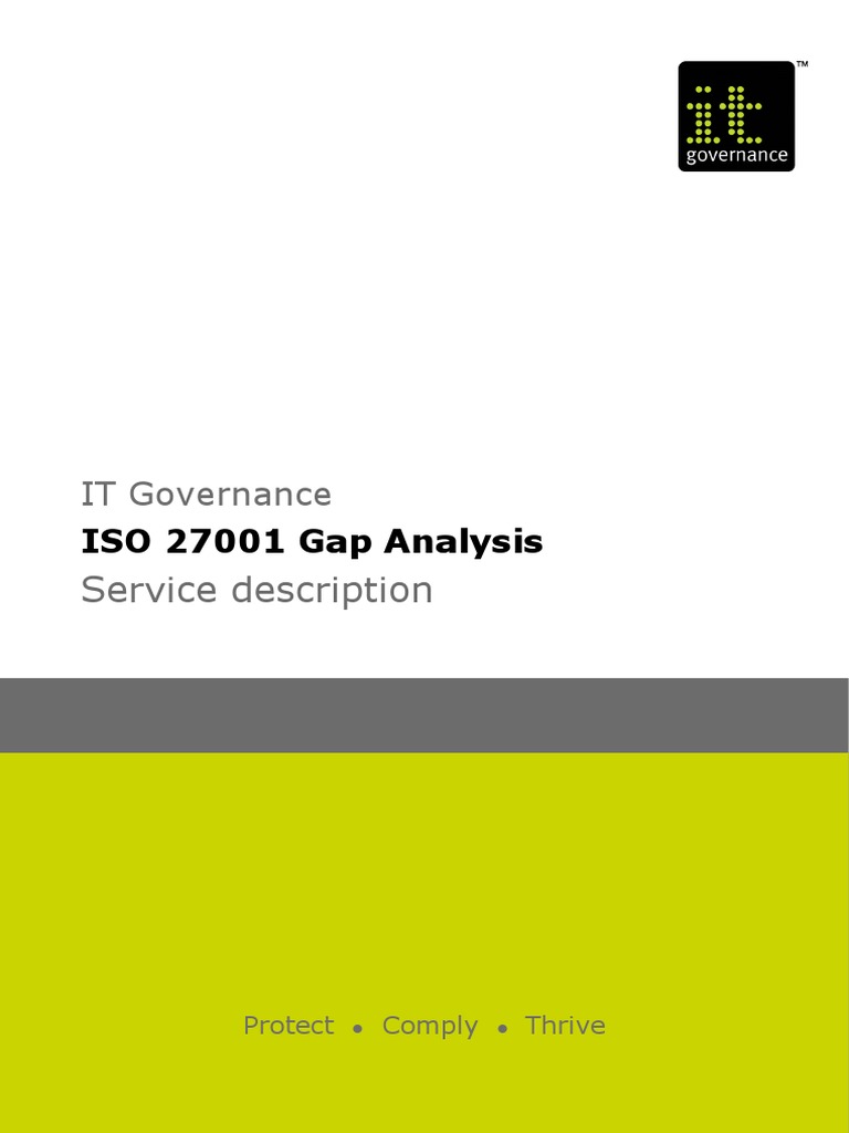 ISO 27001 Gap Analysis Service Description | PDF | Information Security ...