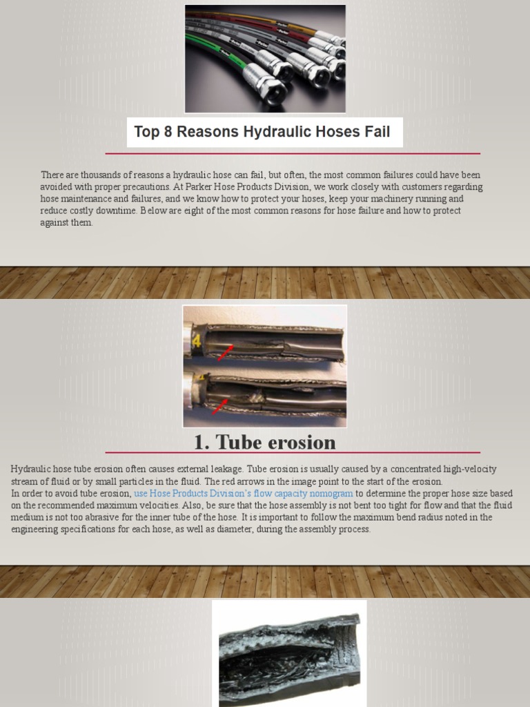 Common Hydraulic Hose Failures | PDF | Erosion | Pipe (Fluid Conveyance)