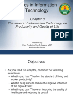 Chapter 8 the Impact of Information Technology on Productivity and Quality of Life (Midterm)