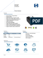 HS-58HU Thermal Printer Datasheet