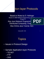 Application-Layer Protocols: Based On Notes by D. Hollinger