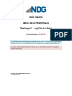 NDG Online NDG Linux Essentials Challenge C: Log File Archiving