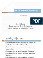 Formwork For Concrete Structures: Dr. K.N.Jha Department of Civil Engineering Indian Institute of Technology Delhi