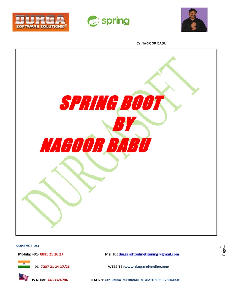 Spring Boot Overview by Nagoor Babu | PDF | Spring Framework ...