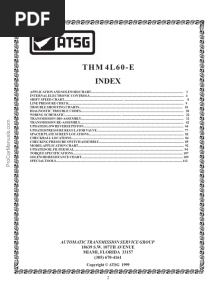 THM 4l60 e Atsg Automatic Transmission Service Group