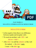 Past Simple 2 Negative, Interrogative & Mixed Forms