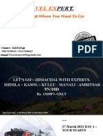 17 March 2021 - LET'S TRAVEL HIMACHAL WITH EXPERTS