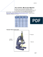 Design of A 10x, 0.25 N.A., Microscope Objective