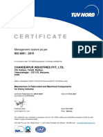 Renewed Iso 2017 Certificate