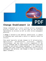 Change Enablement in ITIL 4