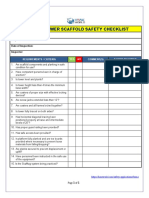 Tower Scaffold Inspection Checklist
