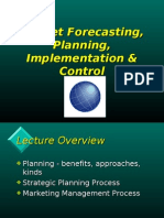 Market Forecasting, Planning, Implementation & Control