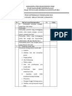 Pelaksanaan Orientasi Pasien Baru