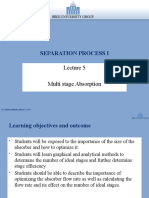 Separation Process I: Multi Stage Absorption