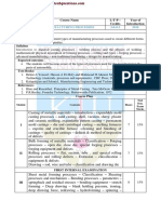 ME311 Manufacturing Processes 3-0-0-3 2016 Prerequisite: Nil