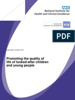 Promoting The Quality of Life of Looked-After Children and Young People