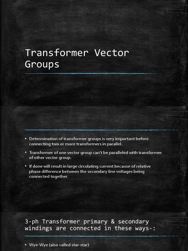 Transformer (Vector Group) | PDF | Electricity | Physical Quantities
