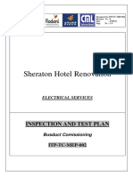 Sheraton Hotel Renovation: Inspection and Test Plan