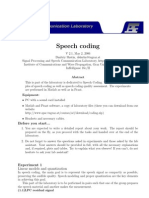 Speech Coding: Before You Start..