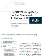 UNECE Working Party On Rail Transport Activities of CIT: Geneva, 23 November 2018