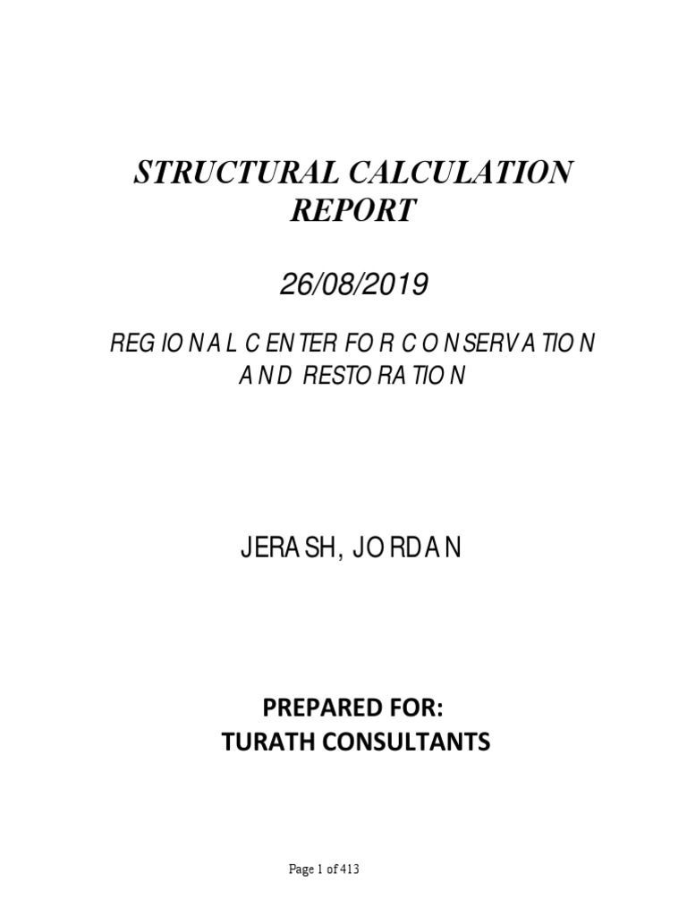 Structural Calculation Report for RCCR | PDF | Beam (Structure ...