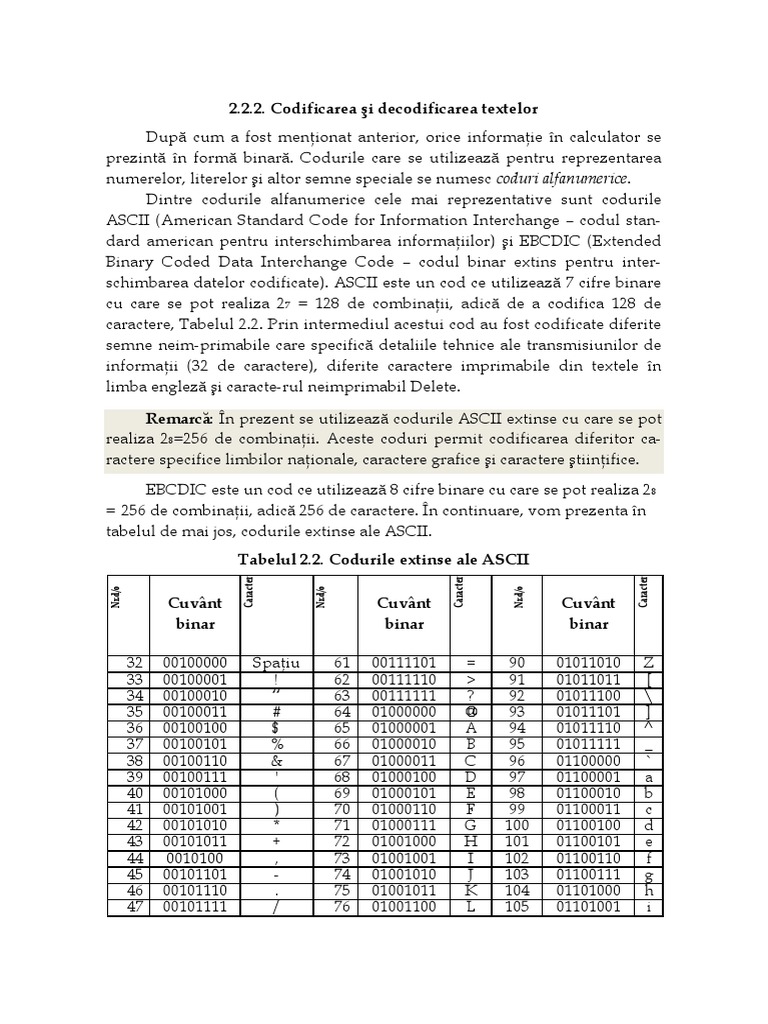 Codificarea Textelor | PDF