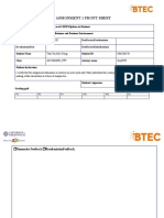 Assignment 1 Front Sheet