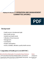 Health Facility Operation and Manahement Committee (Hfomc)