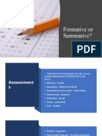 Formative or Summative