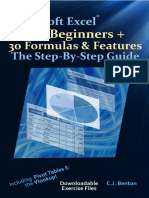 2019 Microsoft Excel for Beginners + 30 Formulas & Features the Step-By-Step Guide