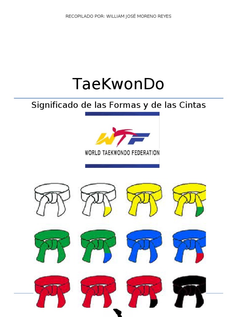 Familiarizarse cocina salario TaeKwonDo - Significado de Las Formas y de Las Cintas | PDF | Naturaleza