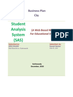 Student Analysis System (SAS) : Business Plan