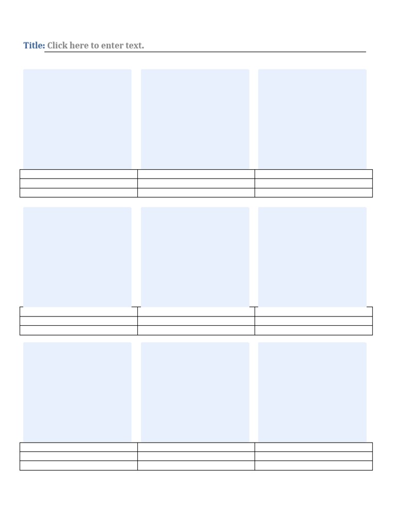 PSA Storyboard Template | PDF